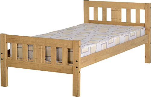 Seconique Rio 3' Single Bed in Distressed Waxed Pine