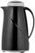 Helios Wave Thermoskanne Schwarz 1L - 6h Heiß - Hält Getränke heiß & kalt Spülmaschinenfest – Leichter, robuster Kunststoffmantel – Ideal für Kaffee & Tee