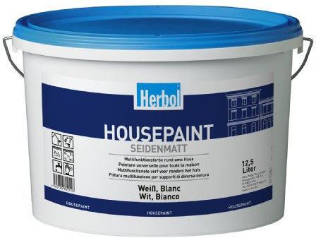 Herbol Housepaint RM weiß, 12,5 Liter