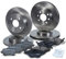 BESTPRICE Bremsenset inkl. Bremsscheiben vorne Ø 256 mm + hinten Ø 240 mm + Bremsbeläge vorne und hinten