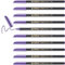 edding 1200 metallic Fasermaler - violett-metallic - 10 Stifte - Rundspitze 1-3 mm - zum Malen, Schreiben und Zeichnen mit glänzendem Metalliceffekt - für Gästebücher, Grußkarten, Fotoalben, Scrapbook
