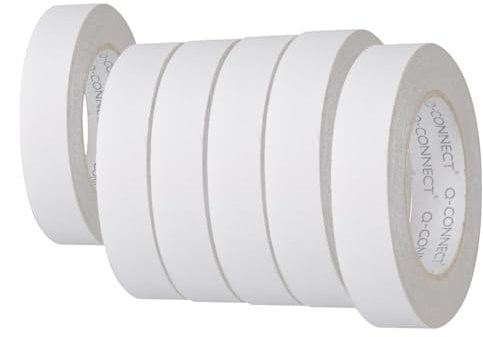Q-Connect Clear Double-Sided Tape, 25 mm KF02221 - Pack of 6
