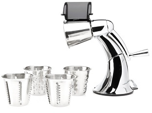 Berghoff EZ2 Rotary Vegetable Cutter & Cheese Grater, Mandoline Slicer