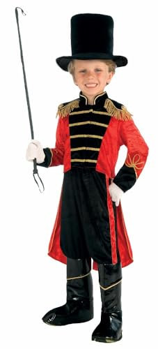 Bristol Novelty Ring Master Monsieur Loyal pour Enfant (Taille M), 72393, Red and Black, 7-9 Ans Halloween