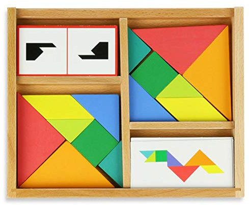 Vilac 6061 Tangram im 2-er Set für Kinder ab 5 Jahren