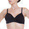 BELSENO LEPEL Reggiseno Senza Ferretto Cotone,Senza Cuciture Coppa c (6, Nero)