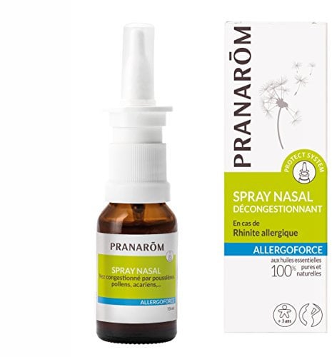 Pranarôm - Allergoforce Spray Nasal Décongestionnant - Aux Huiles Essentielles Bio, Rhinite Allergique et Inconforts Saisonniers - 15 ml