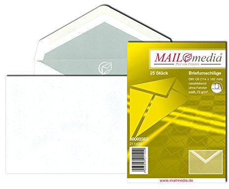 Elepa - rössler kuvert 211400 MAILmedia Briefumschlag Offset weiß, C6, ohne Fenster
