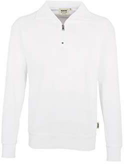 HAKRO Zip-Sweatshirt, weiß, Größen: XS - XXXL Version: S - Größe S
