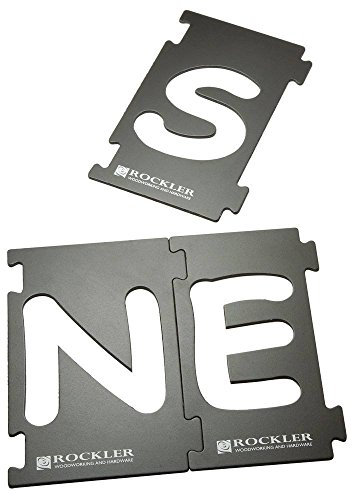 Rockler Router Letter Template Set (4” H) – Comic Sans Font Router Template – Interlocking Sign Making Templates