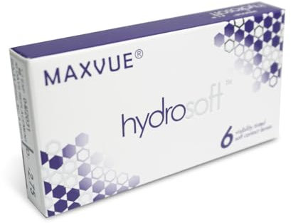 Hydrosoft Kontaktlinsen Monatslinsen 6er Pack - Einweg-Kontaktlinsen - Eye Contact Lenses Monthly - Weiche Kontaktlinsen Monatslinsen (-0.50, 8.6, 14.2, 6)