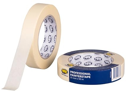 OPTION TAPE SPECIALTIES HPX MA2550 RIA10093 Abdeckband für Gebäude, 60 °C, cremeweiß, 25 mm x 50 m, HPX-MA2550
