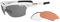 TIFOSI Intense Interchangeable Lens Sunglasses: Interchangeable lenses, lightweight, UV protection, adjustable ear and nose pieces, shatterproof, hydrophilic rubber, Matt White