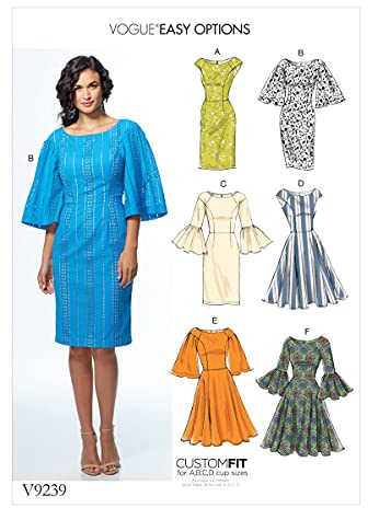 Vogue Patterns Eyelet Fabric Misses Dresses, Tissue, Multi-Colour, 15 x 0.5 x 22 cm, V9239E50