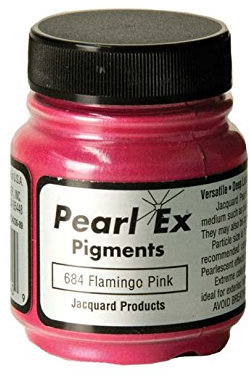 Jacquard Pearl Ex Pigmentpulver, Flamingo-Pink, loses Glimmerpulver für Epoxidharz, Aquarelle, Kalligraphie-Tinte und Ton, Epoxid-Pigmentpulver, Epoxidharz-Farbe