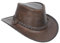 House of Leather Original Australian Bush Cowboy Hut, Braun, Echt Leder, Medium, Cowboy Stil, Wasserbeständig, UV-Schutz, Herren, Cowboy-Enthusiasten, Hut