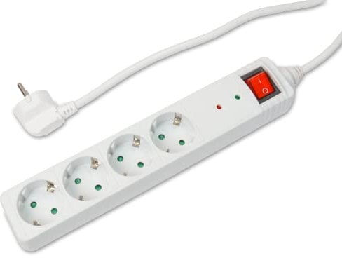 SKT MD412 Multi-Presa a 4 vie con protezione da sovratensione Blocco di sicurezza per bambini Interruttore