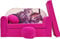 Pro Cosmo umwandelbares Kindersofa – perfekt zum Spielen und Schlafen – mit Abnehmbarer Matratze, Kissen und Pouf – 98 x 168 x 59 cm – leicht und einfach zusammenklappbar – Farbe H6 Rosa - Kätzchen