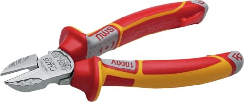 NWS Side Cutters VDE 130 mm for Cutting Wires, Tool Steel, Forged, Oil-Hardened, Item No. 134-49-VDE-130