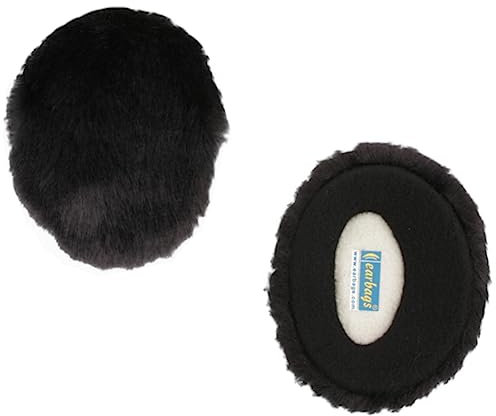 Earbags FASHION Ohrwärmer Mütze war gestern Fashion, Kunstpelz Schwarz, Groß