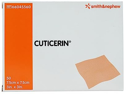 Cuticerin 7,5x7,5cm Gaze mit Salbenbeschichtung, 50 St