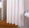 KS Handel 24 Rideau de douche textile avec anneaux Blanc - 180 x 250 cm