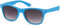 styleBREAKER Kinder Sonnenbrille Retro Nerd Design mit getönten Gläsern | UV400 Schutz | Kunststoffrahmen | für Kleinkinder 18 Monate bis 4 Jahre, Gestell Hellblau/Glas Grau Verlauf