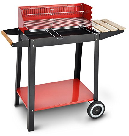 Grillwagen schw. Rost m.2Griff