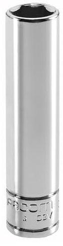 FACOM S.23LA Series S.La 1/2 Long-Reach Metric 12-Point Socket, 23 mm Size