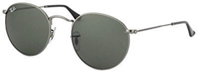 Ray-Ban Herren Sonnenbrille Round Metal Gunmetal