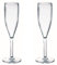 Viva-Haushaltswaren Gabriele Hesse e.K. 2 unzerbrechliche Sektgläser aus hochwertigem Kunststoff (Polycarbonat) ca. 190 ml