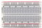 BusBoard Prototype Systems Solderless Plug-in BreadBoard, 400 tie-points, 4 power rails, 3.3 x 2.2 x 0.3in (84 x 55 x 9mm), ABS Plastic, Part Number: 738614263411