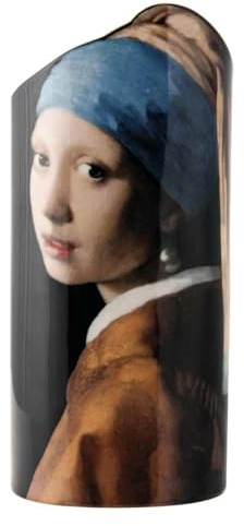 John Beswick 22.5 x 10.5 cm Vermeer Girl with the Pearl Earring Silhouette d'art Vase, Multi-Colour