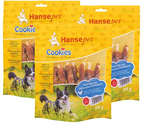 Cookies Hansepet Kausticks mit Hähnchenfilet 3 x 200 g