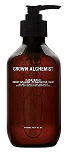 Grown Alchemist Luxury Hand Wash süße Orange, Zedernholz & Salbei - Natürliche Handseife flüssig, vegane bioaktive Botanicals für empfindliche Haut, feuchtigkeitsspendend, Flüssigseife 300 ml