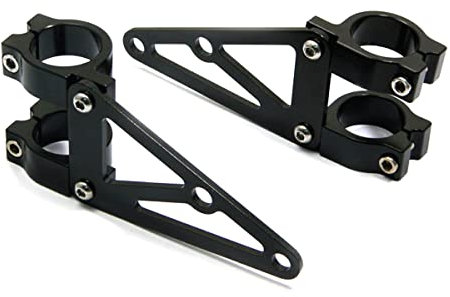 Alchemy Parts hochwertig Paar von Schwarz 35mm Durchmesser Cnc Bearbeitet Scheinwerfer-Halter/Klammergabel für Motorrad Trike