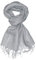 LORENZO CANA Luxus Herren Schal Leinenschal 100% Leinen Grau 52 cm x 180 cm Tuch Naturfaser 9320811