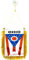 AZ FLAG - Wimpel Ohio - 15x10 cm - Bundesstaat Ohio Mini Flagge 10 x 15 Cm - Auto Pennant Spezielle Auto