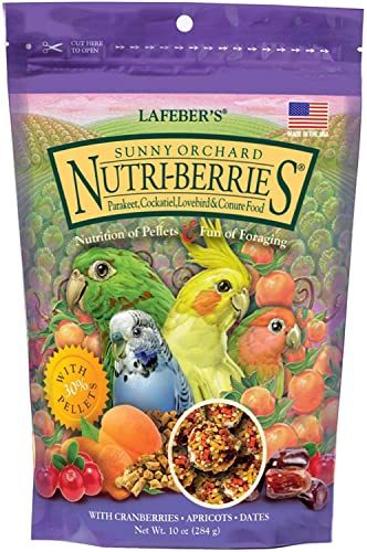 Lafeber's Sunny Orchard Nutri-Berries Nutritional Foraging Bird Food 10-Ounce