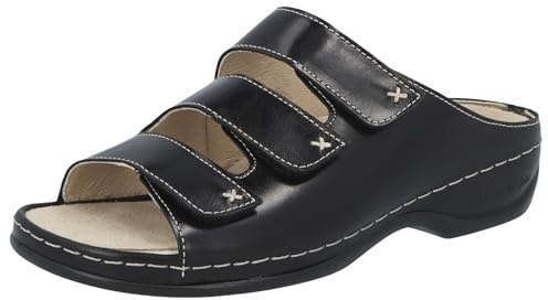 Berkemann Damen Franziska Pantoletten, Schwarz Schwarz 903, 41.5 EU