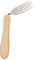 Homecraft Angled Caring Cutlery, Arthritis Aids, For Weak Grip, Easy Grip Eating Utensils for Elderly or Disabled, Left Handed Fork, Ivory, 1 count