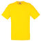 Fruit of the Loom Men's Short-Sleeved T-Shirt - Yellow - Small