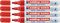 edding 4er Pack 4095 Kreidemarker, 2-3 mm, rot