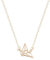 Soulsisters Halskette 18k vergoldet im minimalistischen Stil mit Origami Crane Anhänger