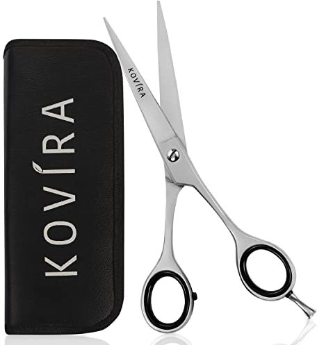Kovira Profi Friseurscheren – Haarschere 16,5cm – Effilierschere Scharf Haarschneideschere zum Haare Schneiden – Haar Schere Friseurschere Friseurscherenset Edelstahl für Zuhause – Für Damen & Herren