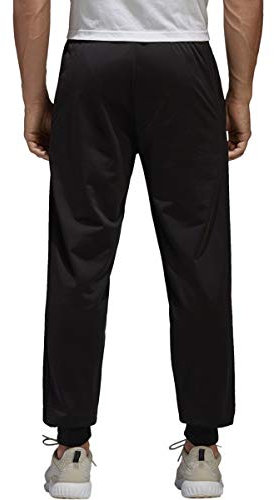 adidas Atletismo Essential Tricot 3 Stripe - Pantalón cónico para Hombre, Negro/Negro, XL