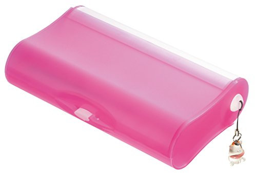 HAN 996-66 Schul-Etui 3-Fach COOL, Geniale Schlamperbox mit 3 Fächern und Pinnwand, transluzent-pink- weitere Farben auswählbar
