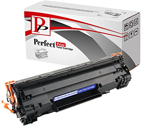 PerfectPrint Compatible Toner Cartridge Replacement for HP P-1102 1102w M-1130 1132mfp 1134 1136mfp 1210 1212nf CE285A (Black, 1-pack)