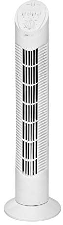 Clatronic Tower Fan/Turmventilator/Säulenventilator/Standventilator TVL 3546; Oszillation 75 Grad; quiet/silence/leise; für Sommer/summer; cold air; Timer; 76 cm Höhe; 50 Watt; weiß