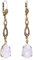 Jugendstil Ohrringe Markenkristalle Gold Rosa Rose Water Opal NOBEL SCHMUCK